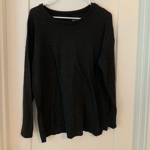 Charcoal plush sweater